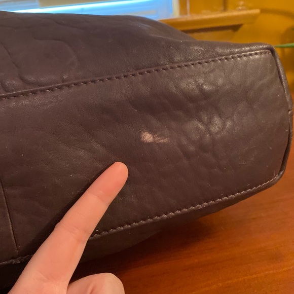 J. Jill Dark Brown Leather Shoulder Bag - Picture 6 of 12